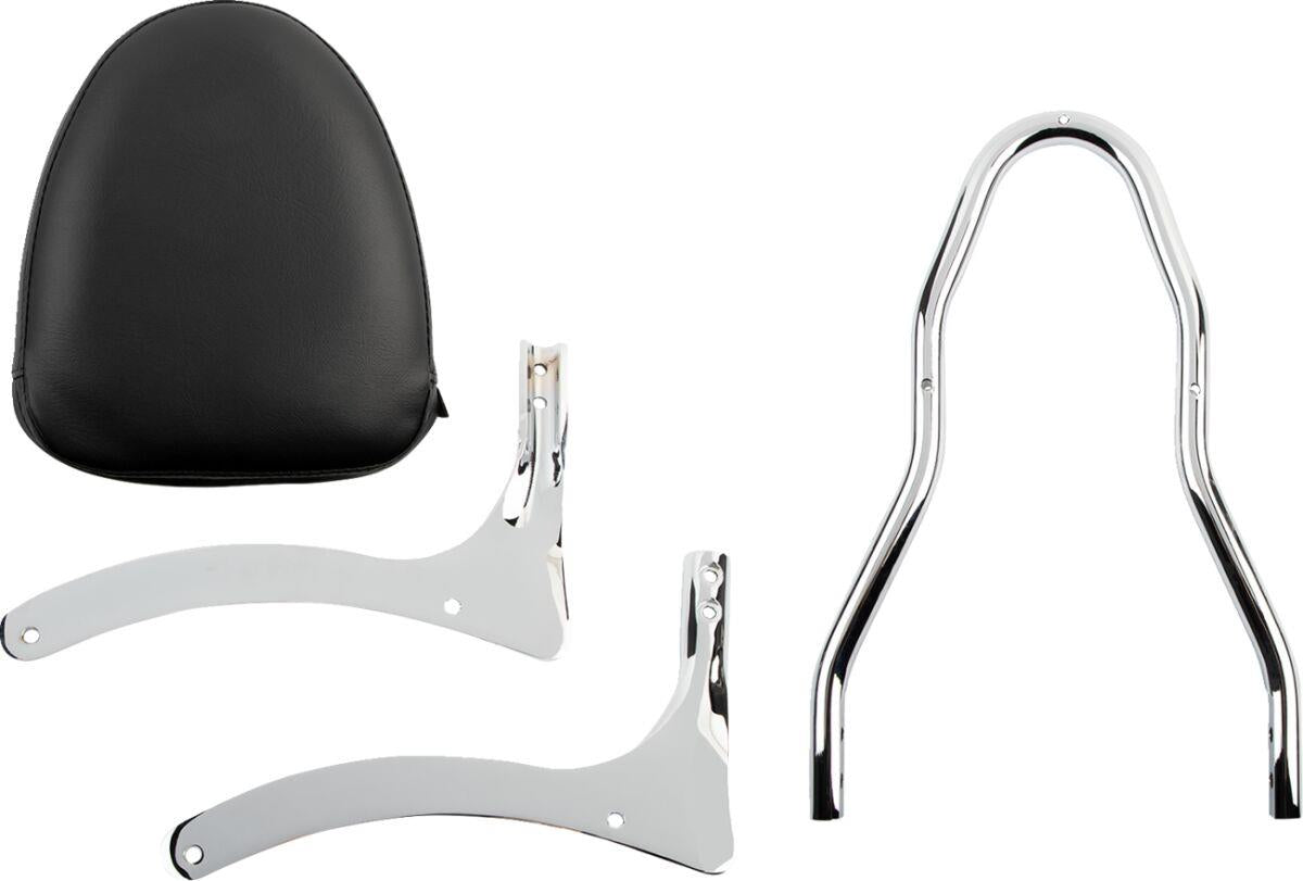 Show Chrome Sissy Bar Kit For Yamaha XVS 1100 1999-2008 Black Chrome 63-612