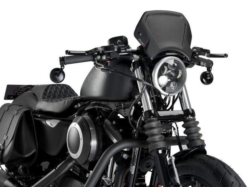 PUIG Aluminium Fly Screen Black for Harley Davidson Sportster 883 Iron XL883N 09-12 1352N