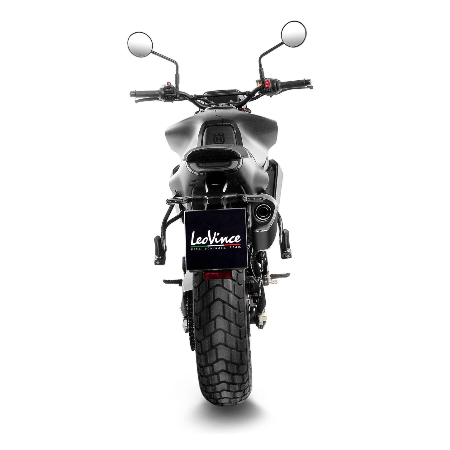 Leovince LV-14 Black Edition Slip-On Muffler Husqvarna Svart 801 24-25 15615B