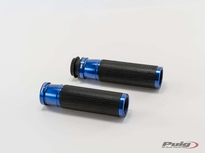 Puig Hi-Tech Ascent Hand Grips 123mm Blue 21034N