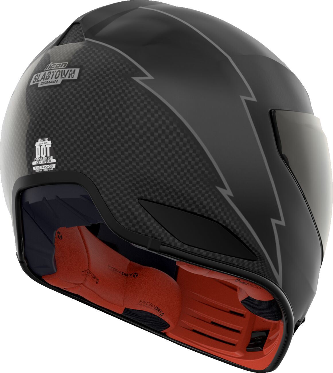 ICON Domain™ Black Motorcycle Helmet