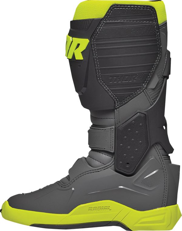 THOR Radial MX Motorcross Boots Black/Fluo. Yellow 2023 Model