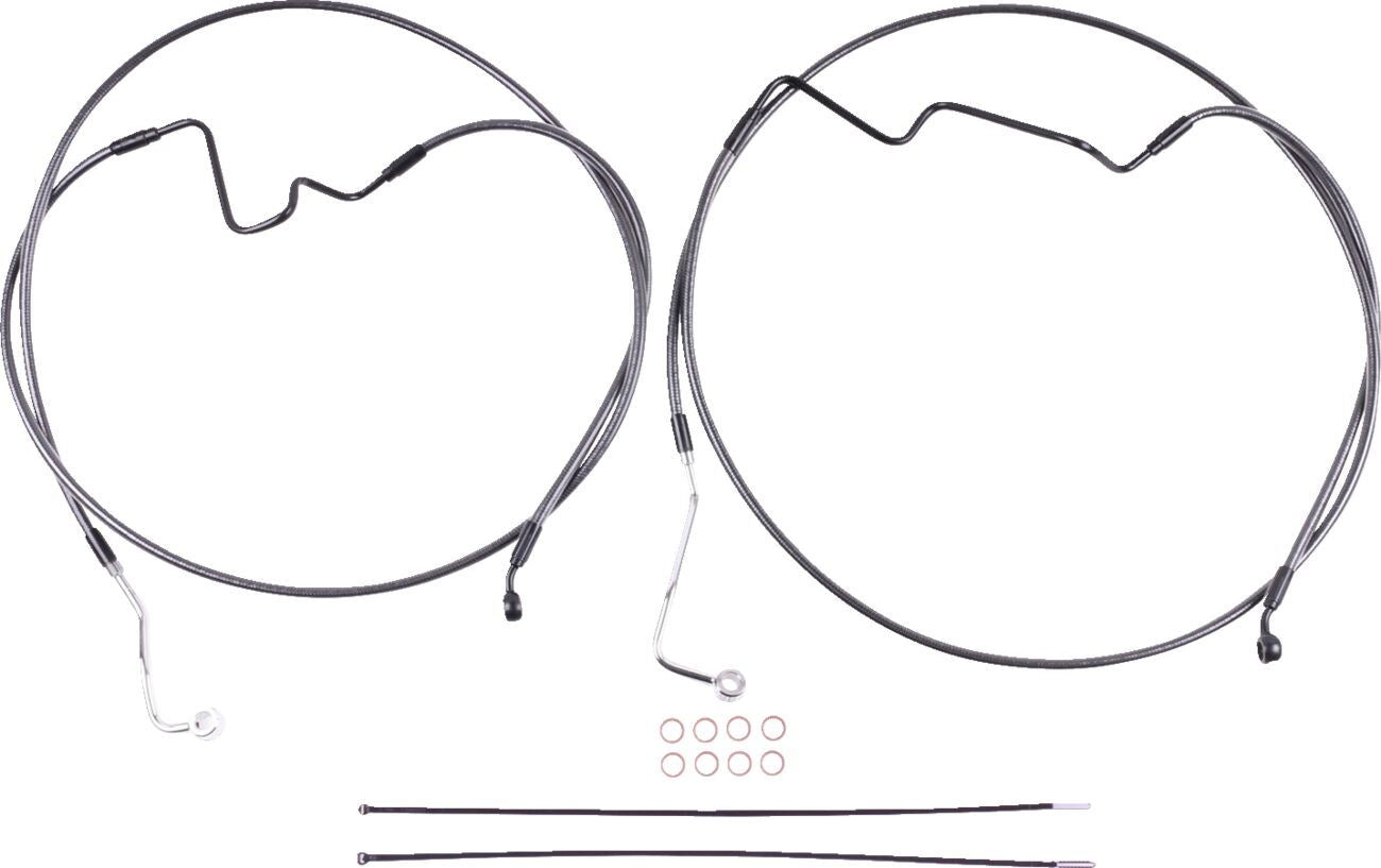 Magnum Shielding Lower +4" 35° Brake Line Kit Harley FLHRXS 08-24 AS470162RAD
