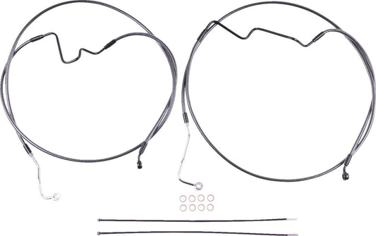 Magnum Shielding Lower +4" 35° Brake Line Kit Harley FLHRXS 08-24 AS470162RAD