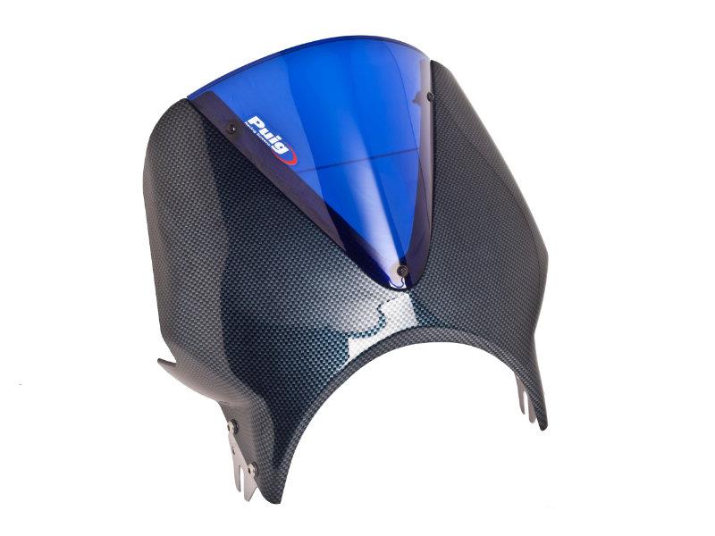 PUIG Black Fairing w/ Vision Screen Blue for Honda CB600 F Hornet 03-04 005CA