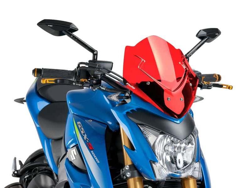 PUIG New Generation Sport Screen Red for Suzuki GSX S 1000 15-20 7653R