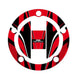 Puig Radikal Fuel Cap Protector Red 4255B