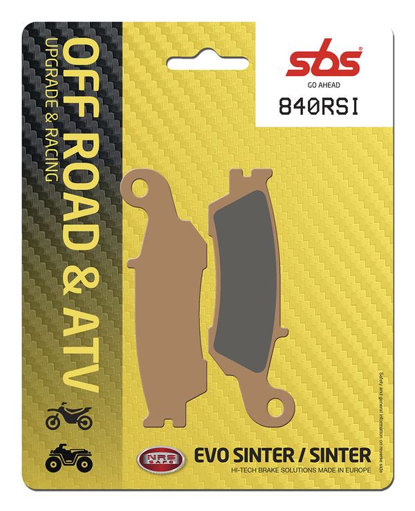 Sbs RSI Offroad Racing Sintered Brake Pads For Yamaha YZ 250 X 2007-2022 840RSI