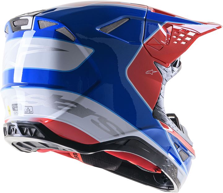 ALPINESTARS Supertech M10 Supertech Red & White Aeon MX Helmet