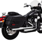 Vance & Hines 3" Twin Slash Slip-On Mufflers Chrome For HD FLHCS 1868 18-24 16379
