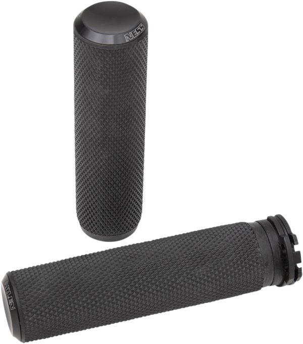 Arlen Ness Knurled Grips Black Anodized For Harley Davidson XL 883 N 76-22 07-325
