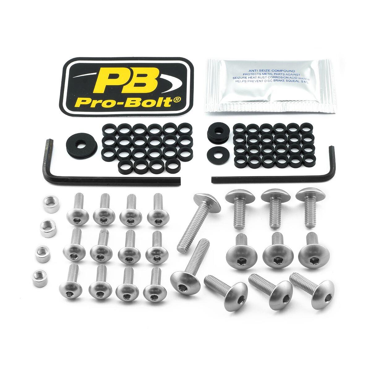 Pro Bolt Aluminium Fairing Bolt Kit For Kawasaki ZX-10 R 1000 2016-2021 FKA405S