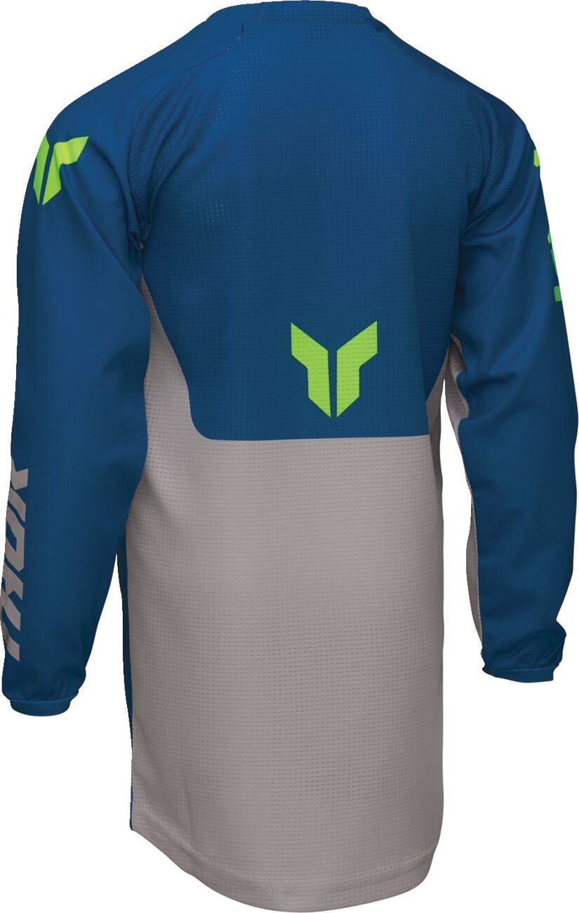 THOR Youth LAUNCHMODE Forge Jersey BLUE 2024 Model