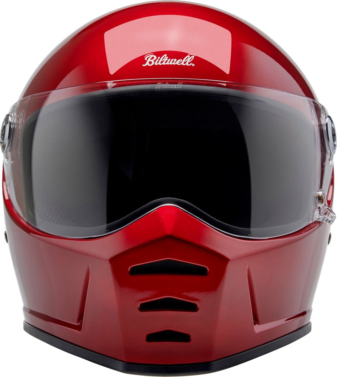 BILTWELL Lane Splitter Red Motorcycle Helmet