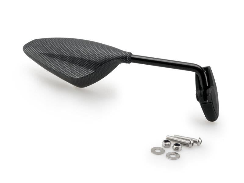 Puig RS1 Rearview Mirror RHS 70 Degree Stalk Carbon Look 7406U