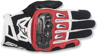 Alpinestars Smx-2 Air Carbon V2 Leather Gloves Red Black