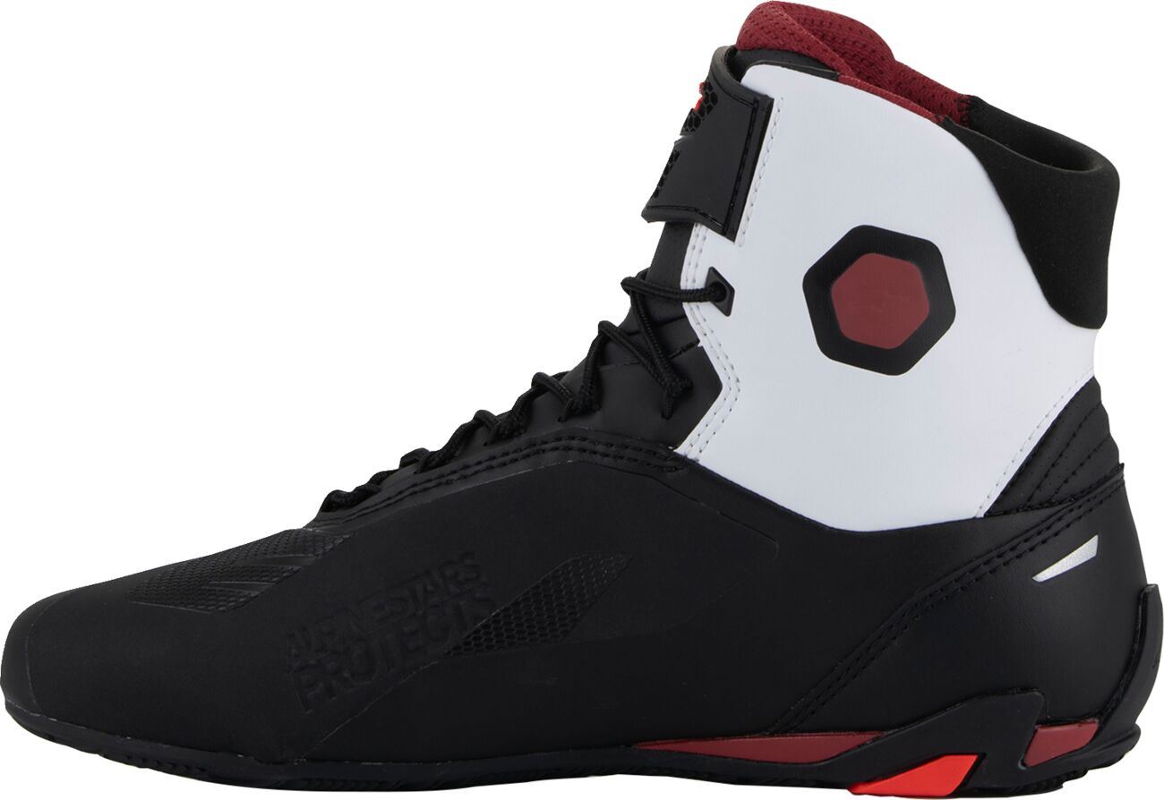 ALPINESTARS Faster-4 Shoes Black/White/Dark Red