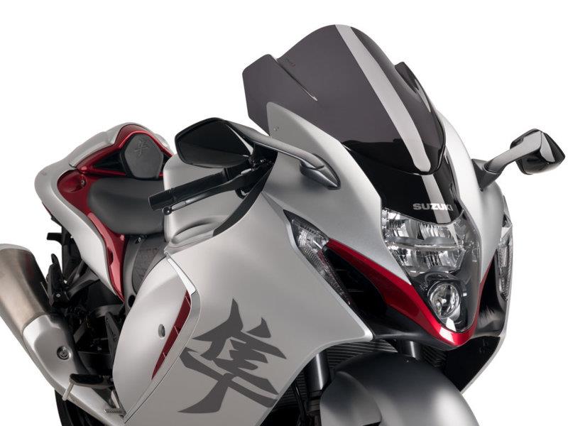 PUIG Z-Racing Screen Dark Smoke for Suzuki GSX R 1300 Hayabusa 21-25 21138F