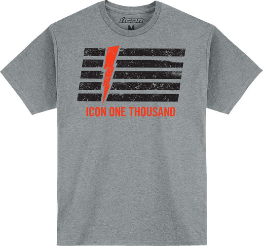 Icon T-Shirt Invasion Stripe Grey 24 Model