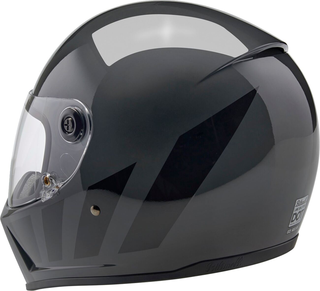 BILTWELL Lane Splitter Gray Motorcycle Helmet