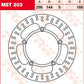Trw Round Fixed Brake Rotor 250-299mm For Honda VT 600 C 1986-2007 Steel MST203