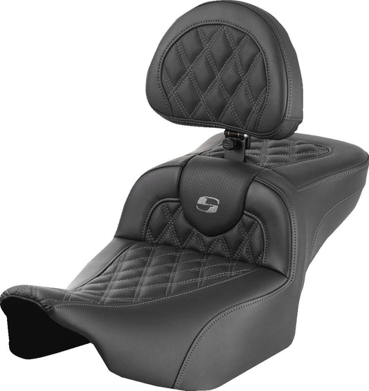 Saddlemen Roadsofa Seat With Headrest For HD FLTRXSE 1977 23-24 823-07-184B2