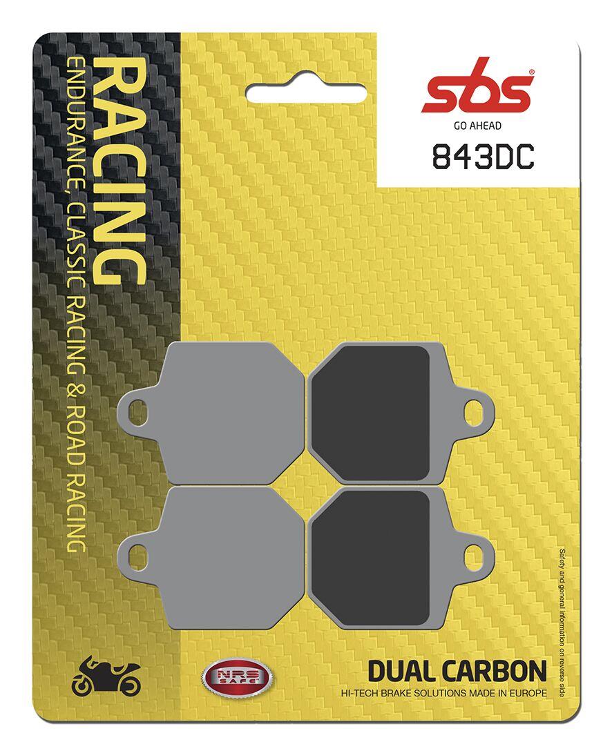 Sbs DC Racing Dual Carbon Brake Pads For Hm Moto CRM-F 500 X 2006-2013 843DC