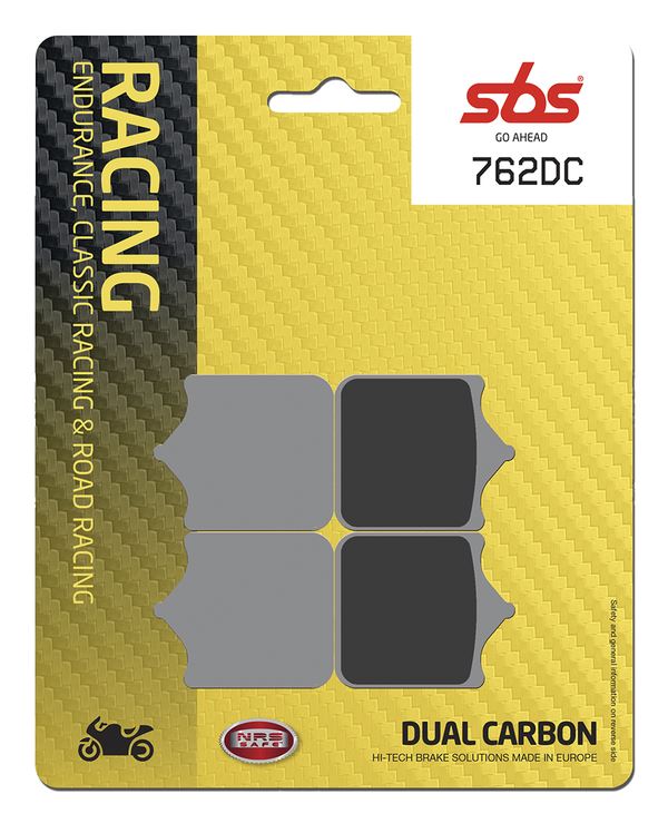 Sbs DC Racing Dual Carbon Brake Pads For Benelli Leoncino 500 2001-2019 762DC