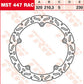 Trw Contoured Fixed Brake Rotor For Honda NC 750 X 2012-2024 Steel MST447RAC
