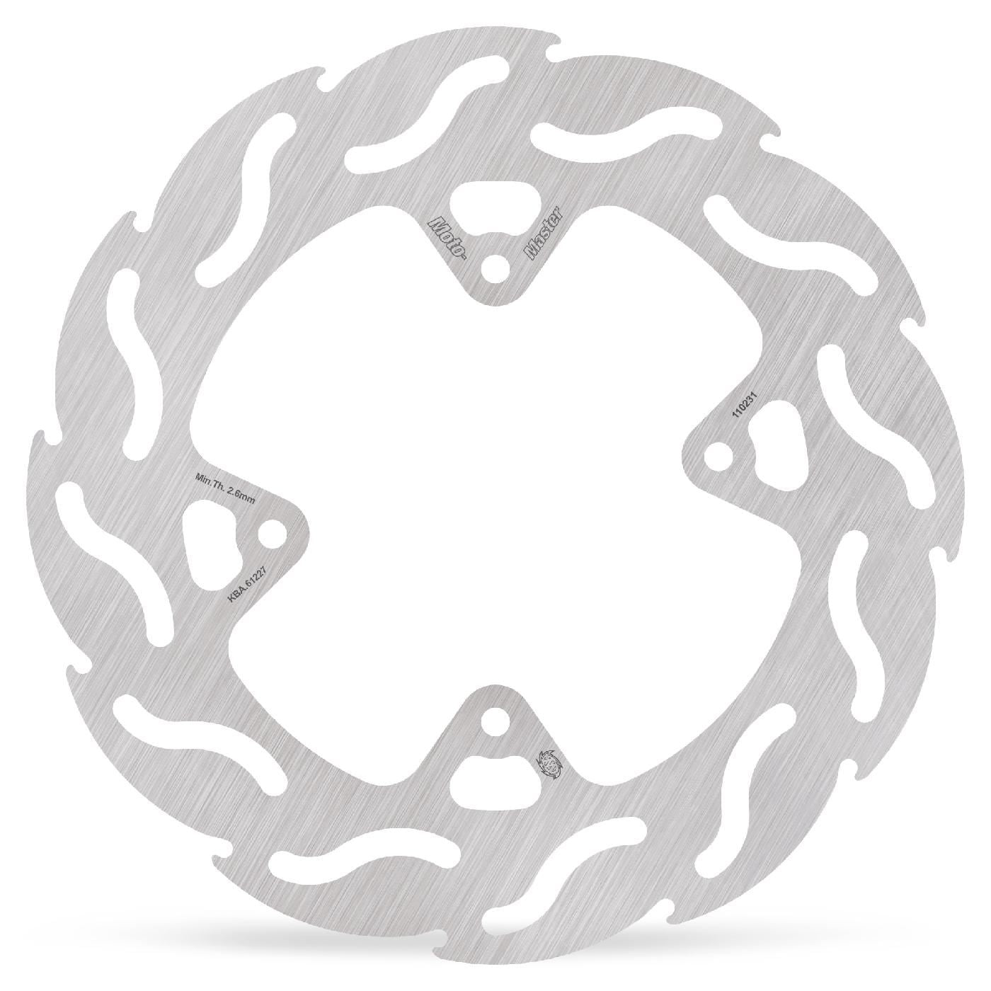 Moto-Master Flame Series Fixed Rotor For Honda CRF 150 R 1996-2026 Silver 110231