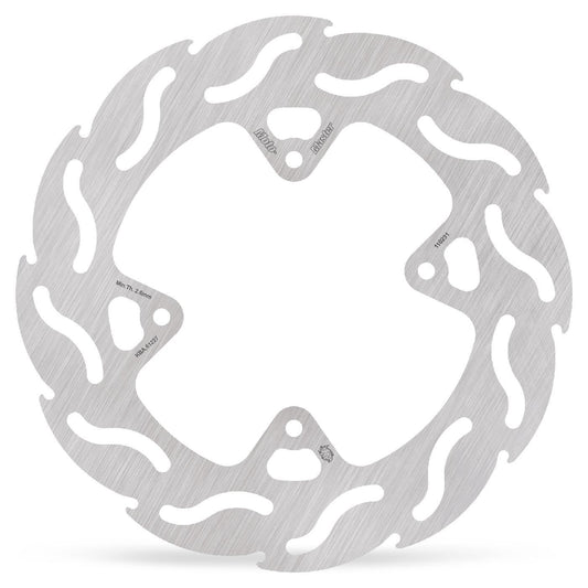 Moto-Master Flame Series Fixed Rotor For Honda CRF 150 R 1996-2026 Silver 110231