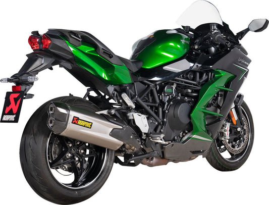 Akrapovic Slip-On Line Muffler TI/CF For Kawasaki H2 1000 SX 22-24 S-K10SO30-HGIT