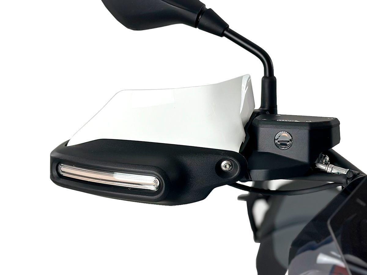 WRS Handguard Extension White Black Hanguard For BMW R1300GS BM098BI