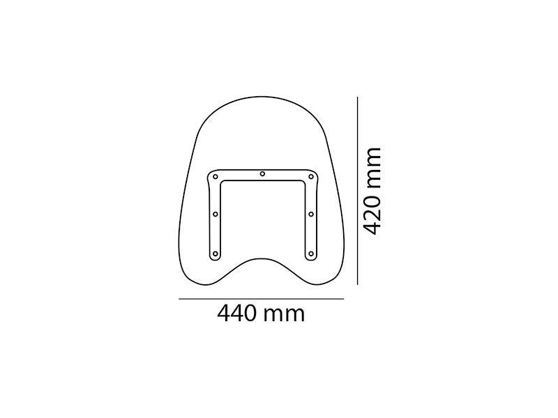Puig Chopper Screen Clear 8462W