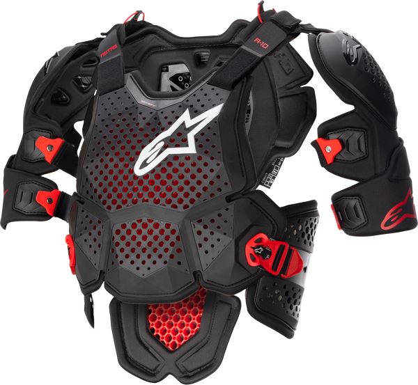 Alpinestars A-10n V2 Full Chest Guard Roost Red Black Grey
