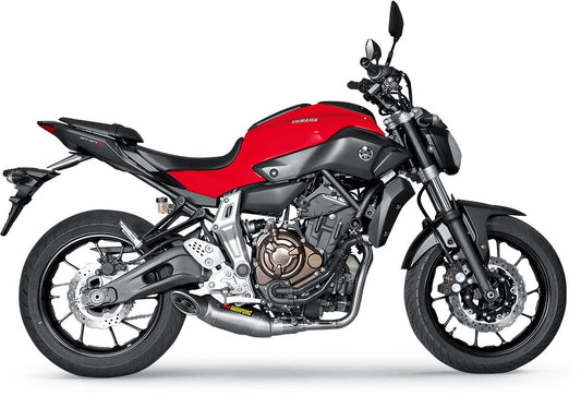 Akrapovic Racing Line Exhaust System Red TI For Yamaha MT-07 14-16 S-Y7R1-HAFT