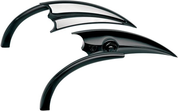 Arlen Ness Micro-Mirror Black Powder-Coated Scoop Micro 13-029