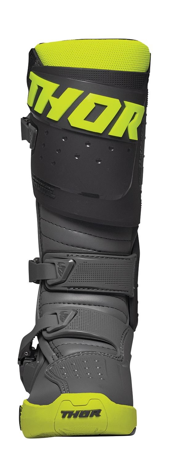 THOR Radial MX Motorcross Boots Black/Fluo. Yellow 2023 Model