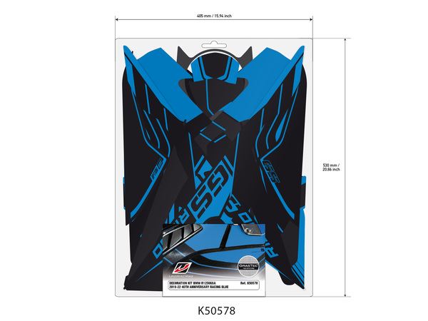 UNIRACING Decal Kit R1250GS Adventure 40TH BL K50578