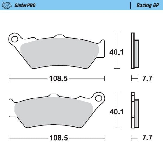 Moto-Master Racing GP Offroad Brake Pads For KTM Enduro 690 R 1997-2024 93112
