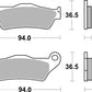 Sbs HF Street Ceramic Organic Brake Pads For BMW S 1000 XR 1994-2021 742HF
