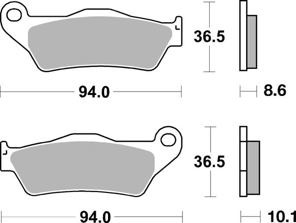 Sbs HF Street Ceramic Organic Brake Pads For BMW S 1000 XR 1994-2021 742HF