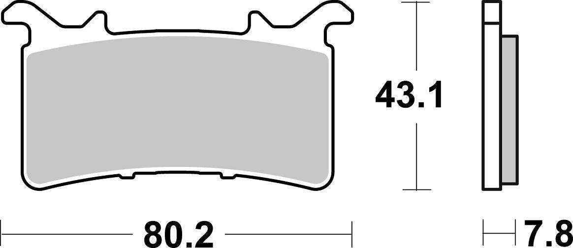 Sbs DS Racing Dual Sintered Brake Pads For BMW M 1000 R 2020-2024 985DS-2