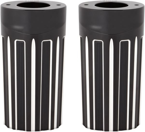 Arlen Ness Aluminum Fork Boot Covers Black For HD FLHTC 1690 86-13 20-017