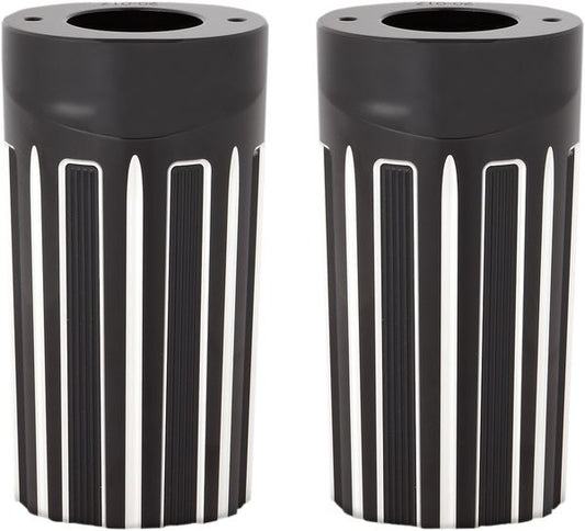 Arlen Ness Aluminum Fork Boot Covers Black For HD FLHTC 1690 86-13 20-017