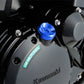 Daytona Bullet Oil Filler Cap M30xP1.5 Blue Aluminum O-ring Included 98424