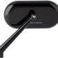 Arlen Ness Forged Oval Mirror Black Aluminum Screw-In Left 13-170