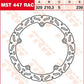 Trw Contoured Fixed Brake Rotor For Honda NC 750 X 2012-2024 Steel MST447RAC
