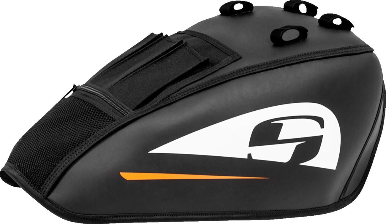 Saddlemen Fuel Tank Cover Small Saddlehyde Universal Black White EX000977S