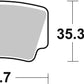 Sbs SI Offroad Sintered Brake Pads For KTM SX 505 ATV 2008-2012 Set of 2 867SI